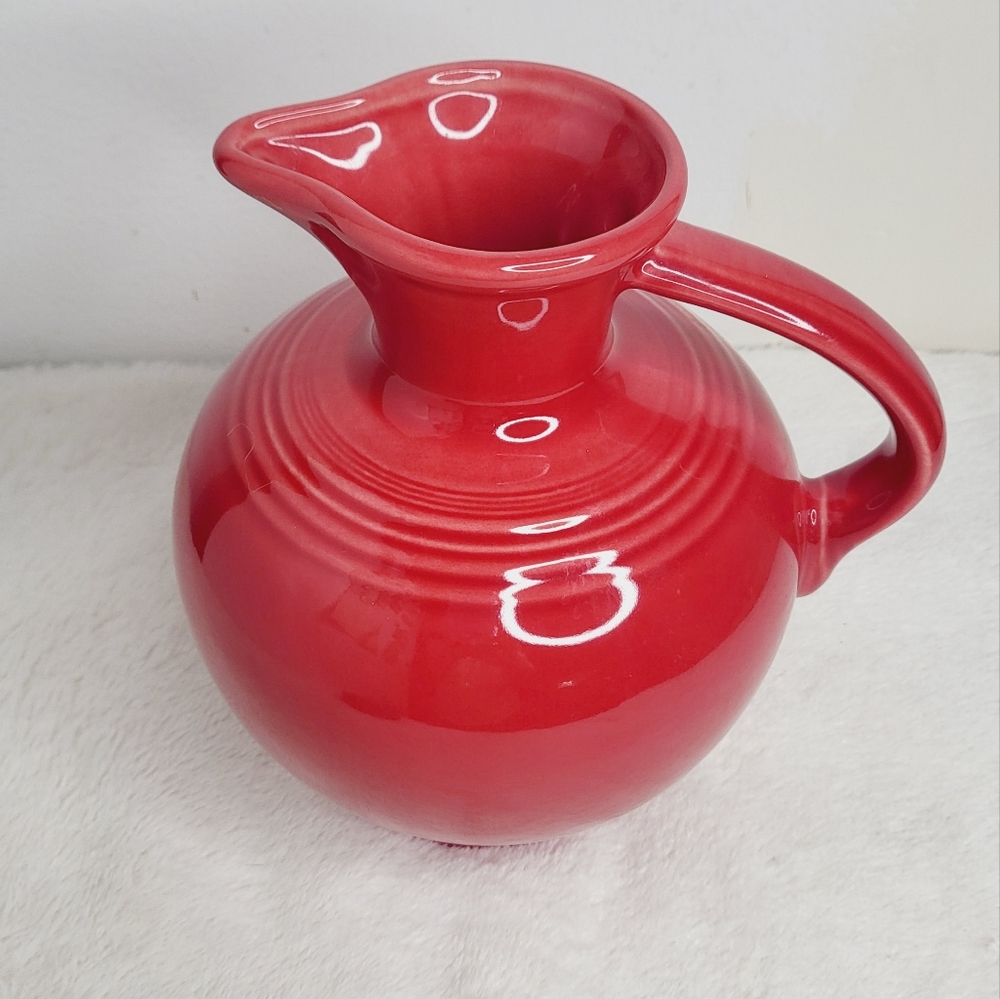 Fiesta Red Ball Pitcher - Picture 2 of 10